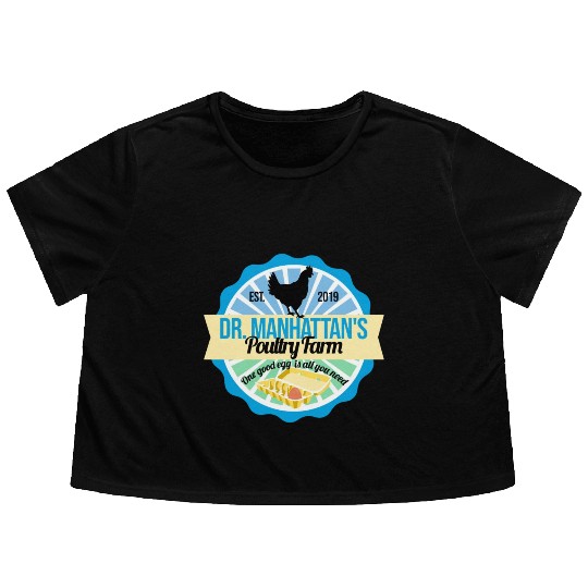 Dr Manhattan Poultry Farm Flowy Cropped Tees