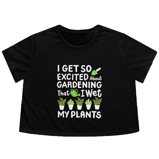 Gardening Garden Plants Flowy Cropped Tees