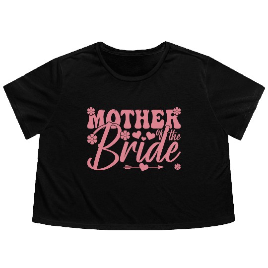 Mother of The Bride Flowy Cropped Tees