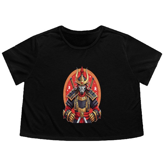 Samurai of the Rising Sun Flowy Cropped Tees
