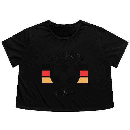 Germany 2024 Flowy Cropped Tees