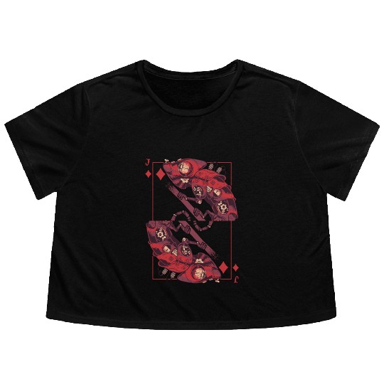 Chameleon steampunk card game Karo Jack Flowy Cropped Tees