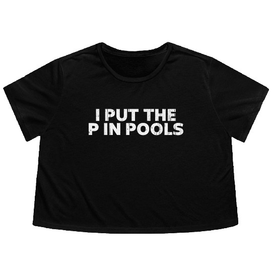 Pools Meme Swimming Spring Break Flowy Cropped Tees