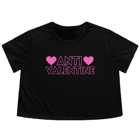 ANTI VALENTINE Flowy Cropped Tees