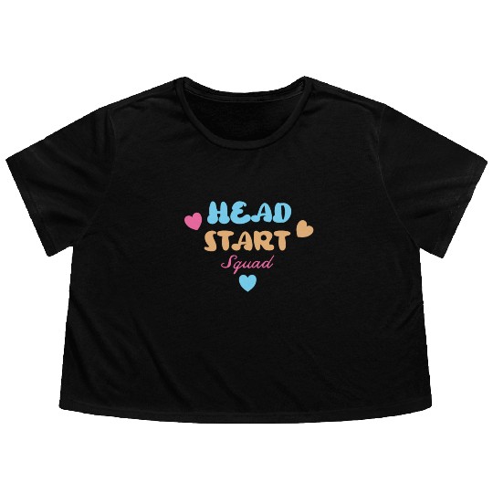 Head Start Squad Homeschool Back to School Flowy Cropped Tees