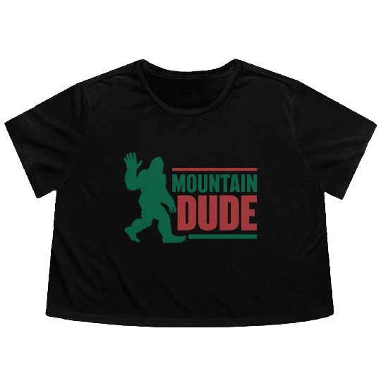 Mountain Dude Flowy Cropped Tees