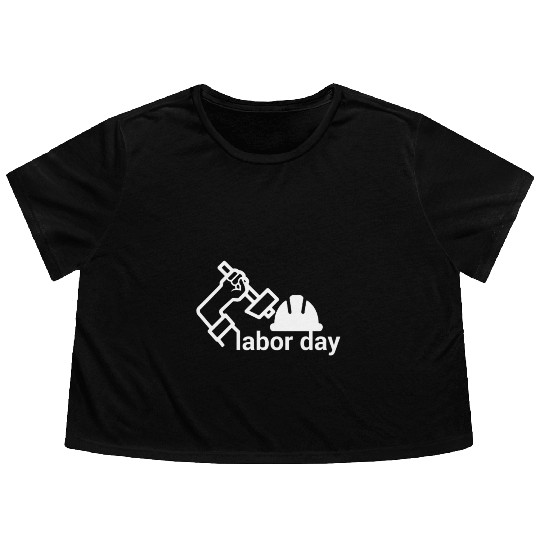 Labor day Flowy Cropped Tees