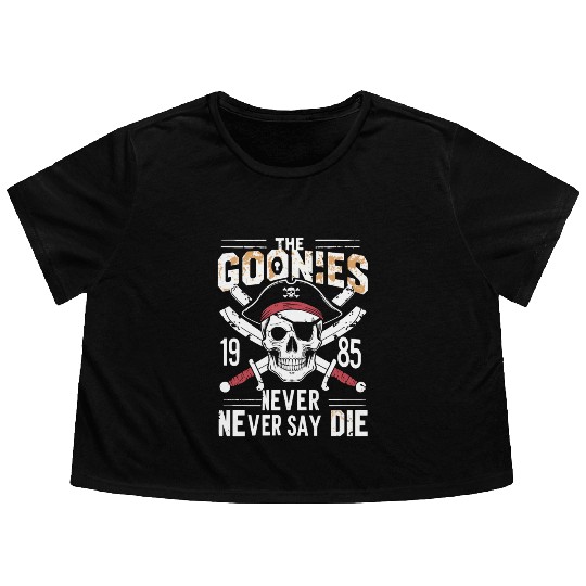 The Goonies Never Say Die Flowy Cropped Tees