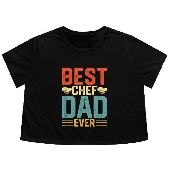 best lover fathers Cooking Flowy Cropped Tees