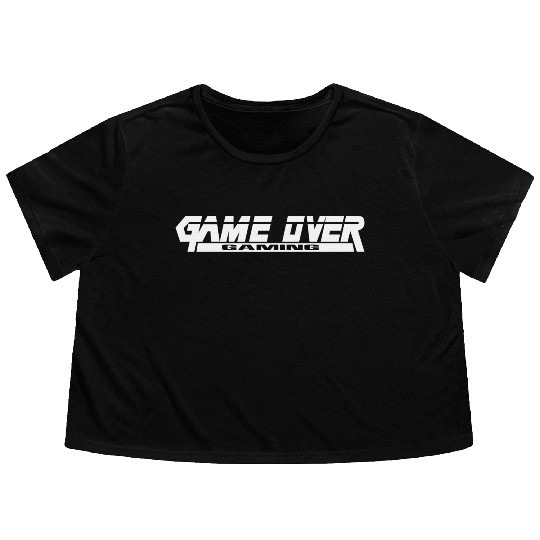 GameOverGaming Metal Gear Solid White Parody Flowy Cropped Tees