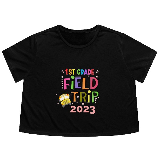 1st grade field trip 2023 classroom teacher Flowy Cropped Tees