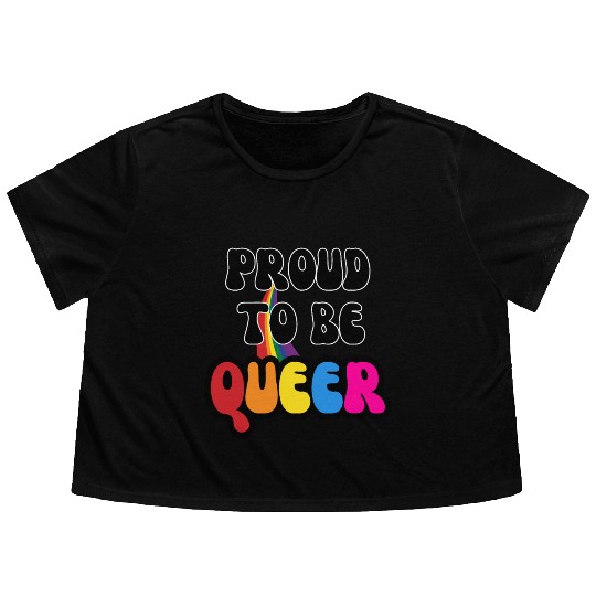 Queer + Regenbogen LGBTQ+ Pride Month Flowy Cropped Tees