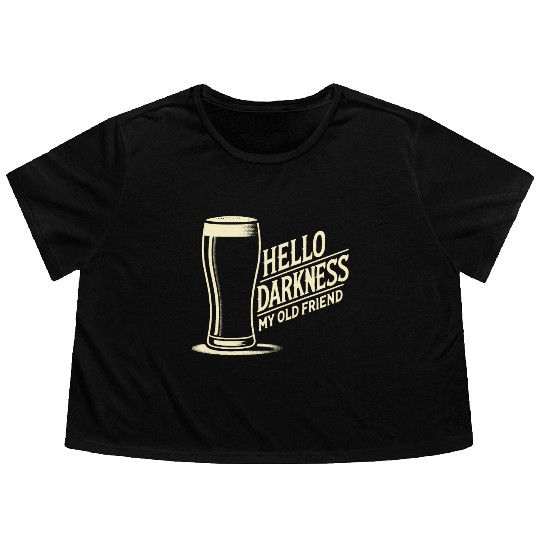 Stout Beer Dark Friend Flowy Cropped Tees