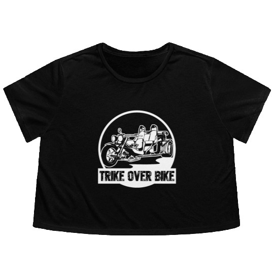 Trike Triker Trike Driver Trikes Flowy Cropped Tees