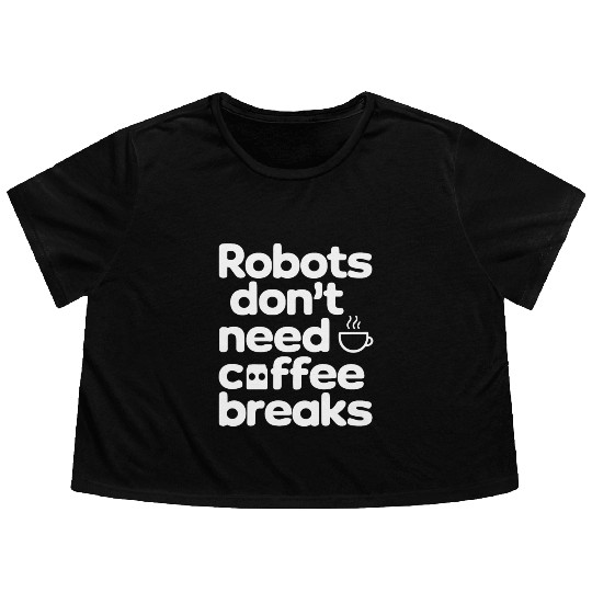 Robotics AI Automation Machine Learning Flowy Cropped Tees