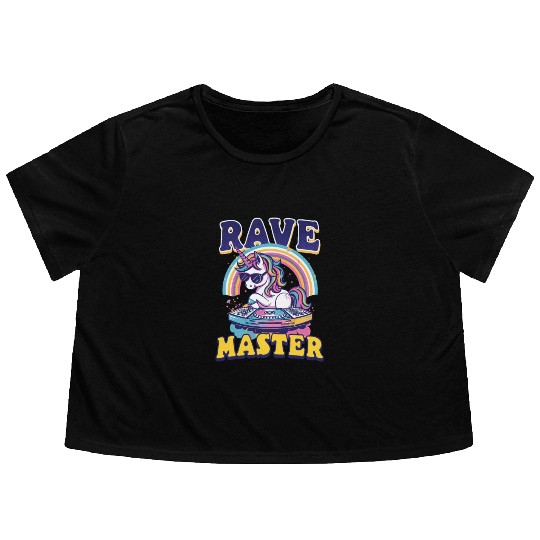 EDM Festival Rave Master Flowy Cropped Tees