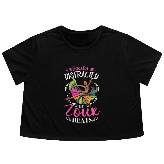 Zouk Dance Festival Design for Zouk Dancer Flowy Cropped Tees