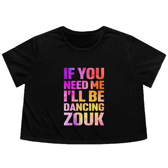 Zouk Dance Festival Design for Zouk Dancer Flowy Cropped Tees