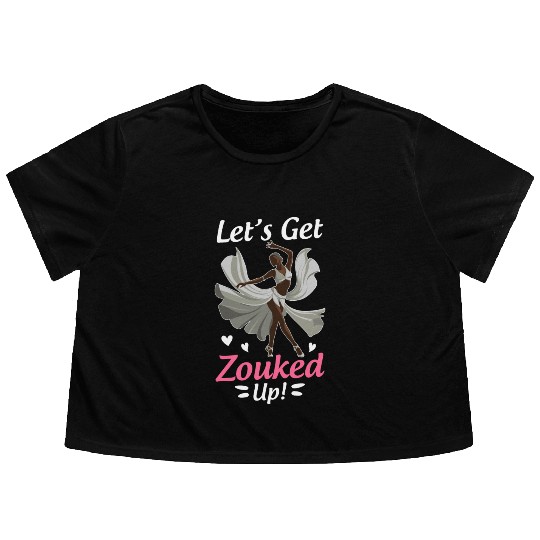 Zouk Dance Festival Design for Zouk Dancer Flowy Cropped Tees
