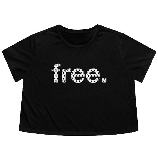 Free Palestine – Subtle Solidarity Flowy Cropped Tees