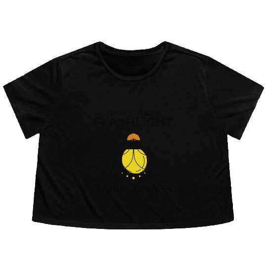 Fireflies Firefly Lightning Bug Insect Collector Flowy Cropped Tees