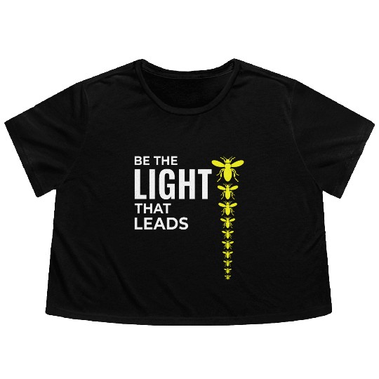 Fireflies Firefly Lightning Bug Insect Collector Flowy Cropped Tees