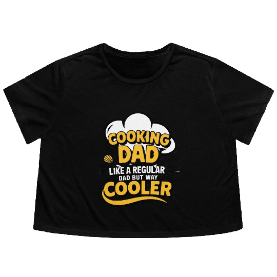 quotes cooking dad Flowy Cropped Tees
