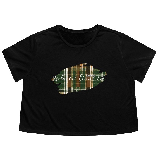 My Plaid County Love -Ireland Flowy Cropped Tees