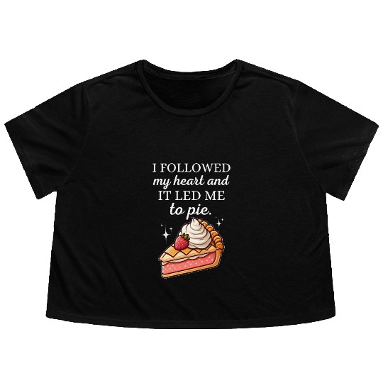 Sweet Heart Strawberry Cherry Pie Delight Flowy Cropped Tees