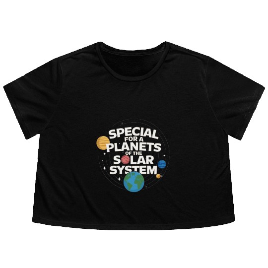 Special plantes solar system Flowy Cropped Tees