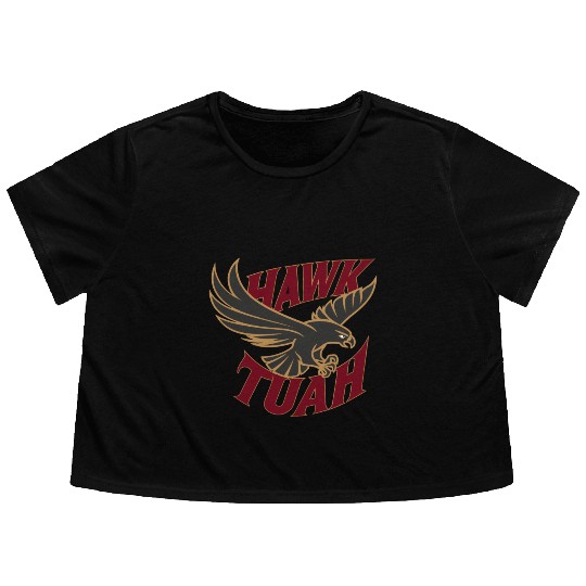 Hawk Tuah Apparel - Soar with Style Flowy Cropped Tees