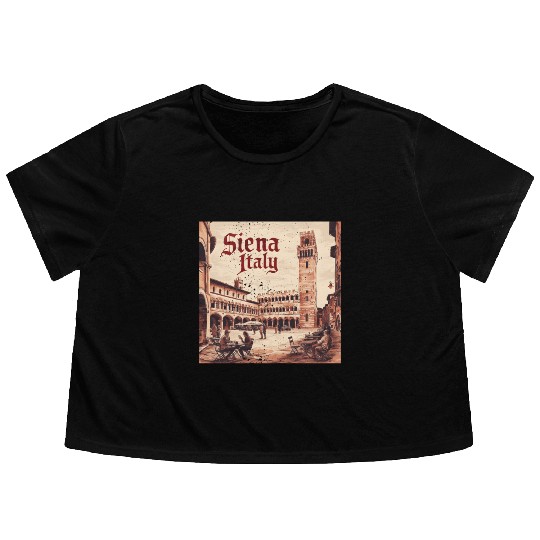 Siena Italy Flowy Cropped Tees