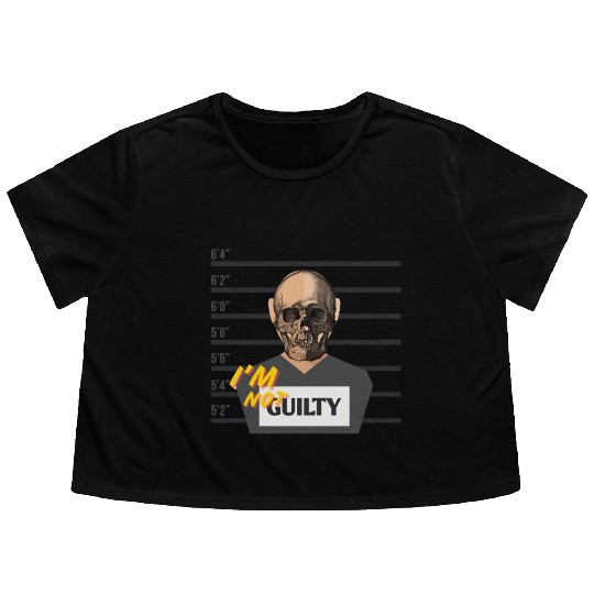 I'm not guilty Flowy Cropped Tees