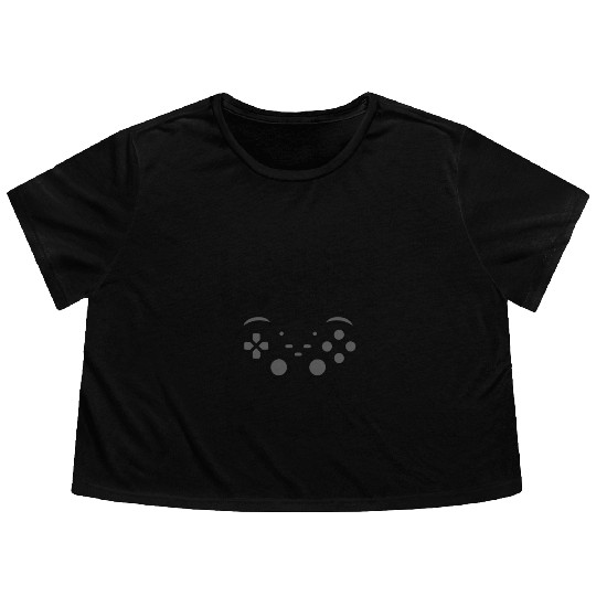 Retro Gamer - Classic Gaming Design Flowy Cropped Tees