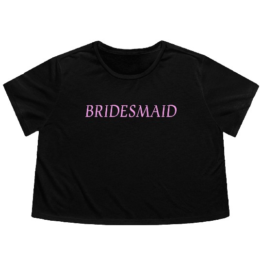 Bridesmaid Flowy Cropped Tees