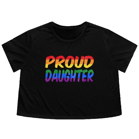 Just be yourself! (Proud Daughter) Flowy Cropped Tees