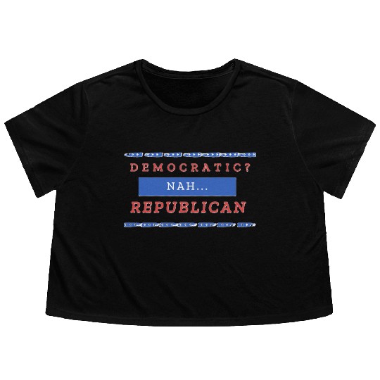 US election: Vote for Republican Edition Flowy Cropped Tees