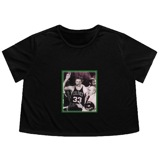 Larry Bird Flowy Cropped Tees