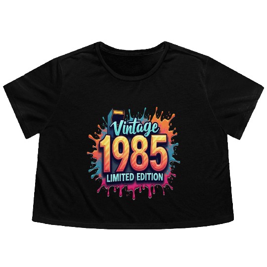 vintage 1985 limited edition Flowy Cropped Tees
