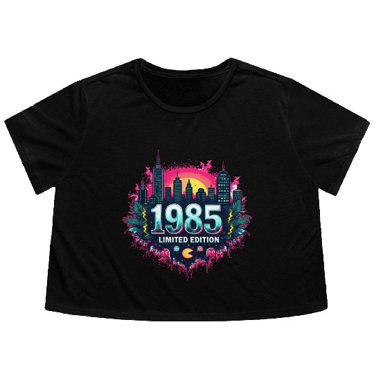 vintage 1985 limited edition Flowy Cropped Tees