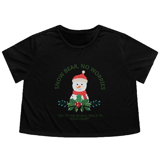 Christmas gift designs 2024 Flowy Cropped Tees