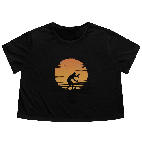Stand Up Paddle Leisure Vacation Flowy Cropped Tees