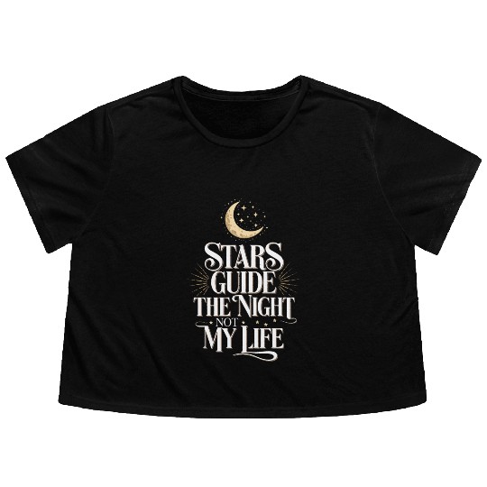 Astrology Skeptic Critical Thinking Flowy Cropped Tees