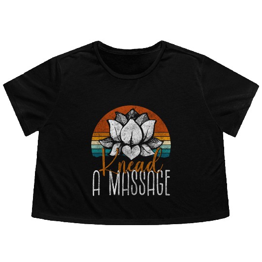 Spa Meditation Massage Youth Flowy Cropped Tees