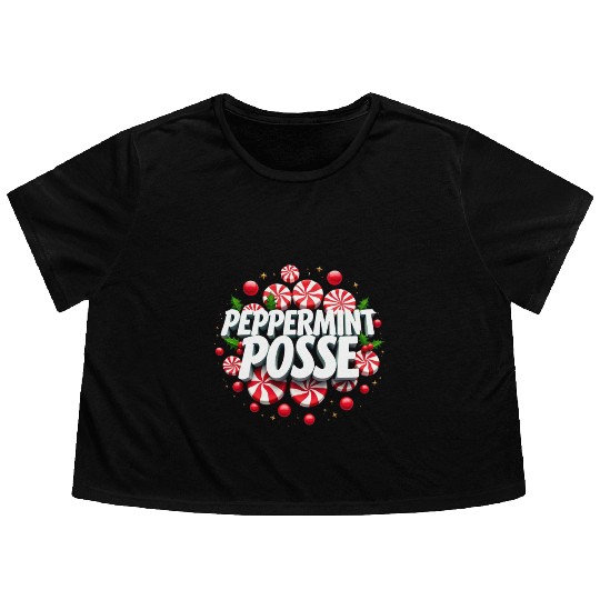 Peppermint Posse Flowy Cropped Tees