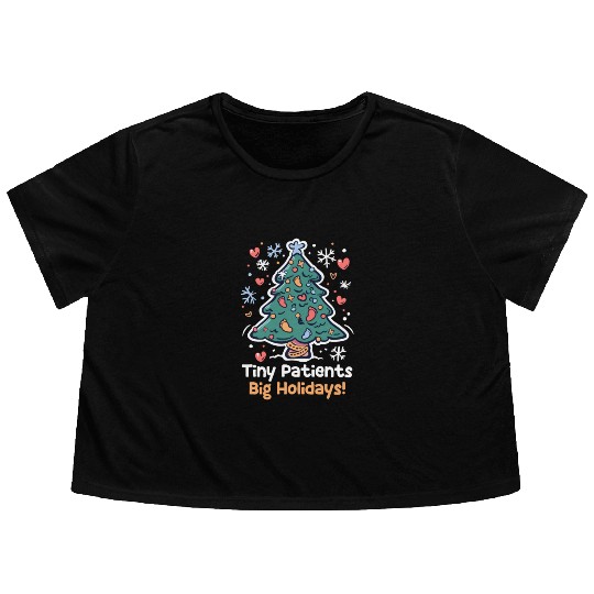 NICU Christmas Tiny Patients, Big Holidays! Flowy Cropped Tees