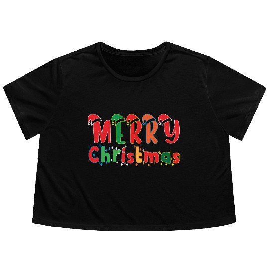 Winter Wonderland Wishes Flowy Cropped Tees