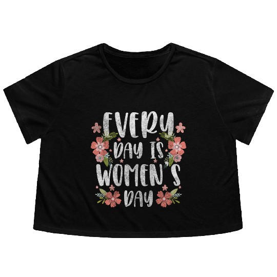 Women's Day Power Important Frida Flowy Cropped Tees