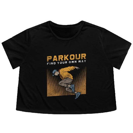 Parkour Extreme Underground Stunt Flowy Cropped Tees