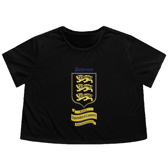 Patterson Underground Heraldic Shield Light Flowy Cropped Tees